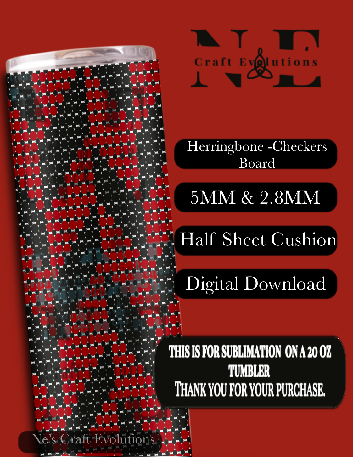 Herringbone Checkers Board