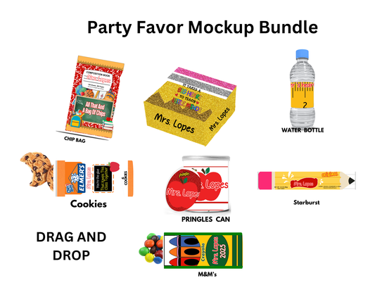 Teacher “All that and a bag of chips” Appreciation Party Favor Template Bundle