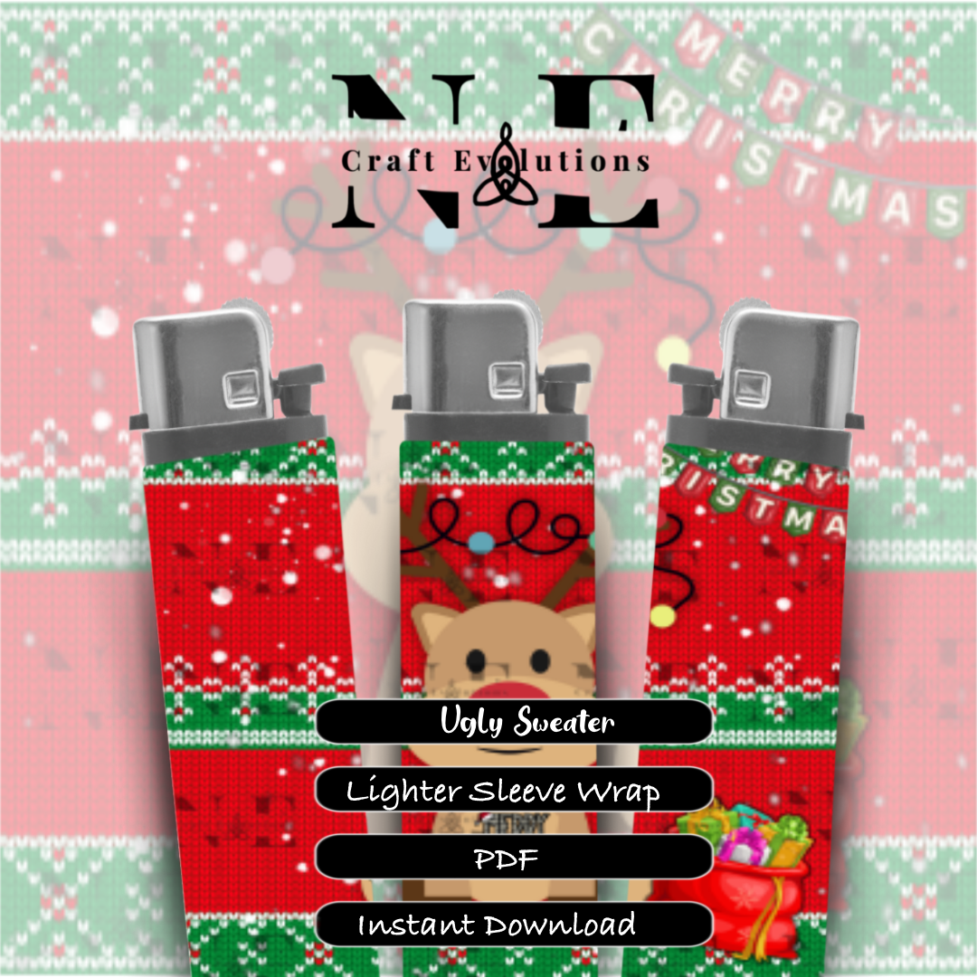 Ugly Christmas Sweater Lighter Sleeve Wrap